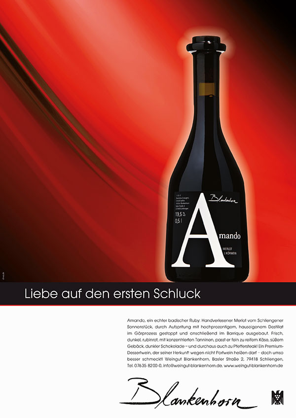 DRWA Das Rudel Werbeagentur Freiburg > Agentur für mediale Kommunikation > Awards > 2013 > Das Jahr der Werbung > Weingut Blankenhorn